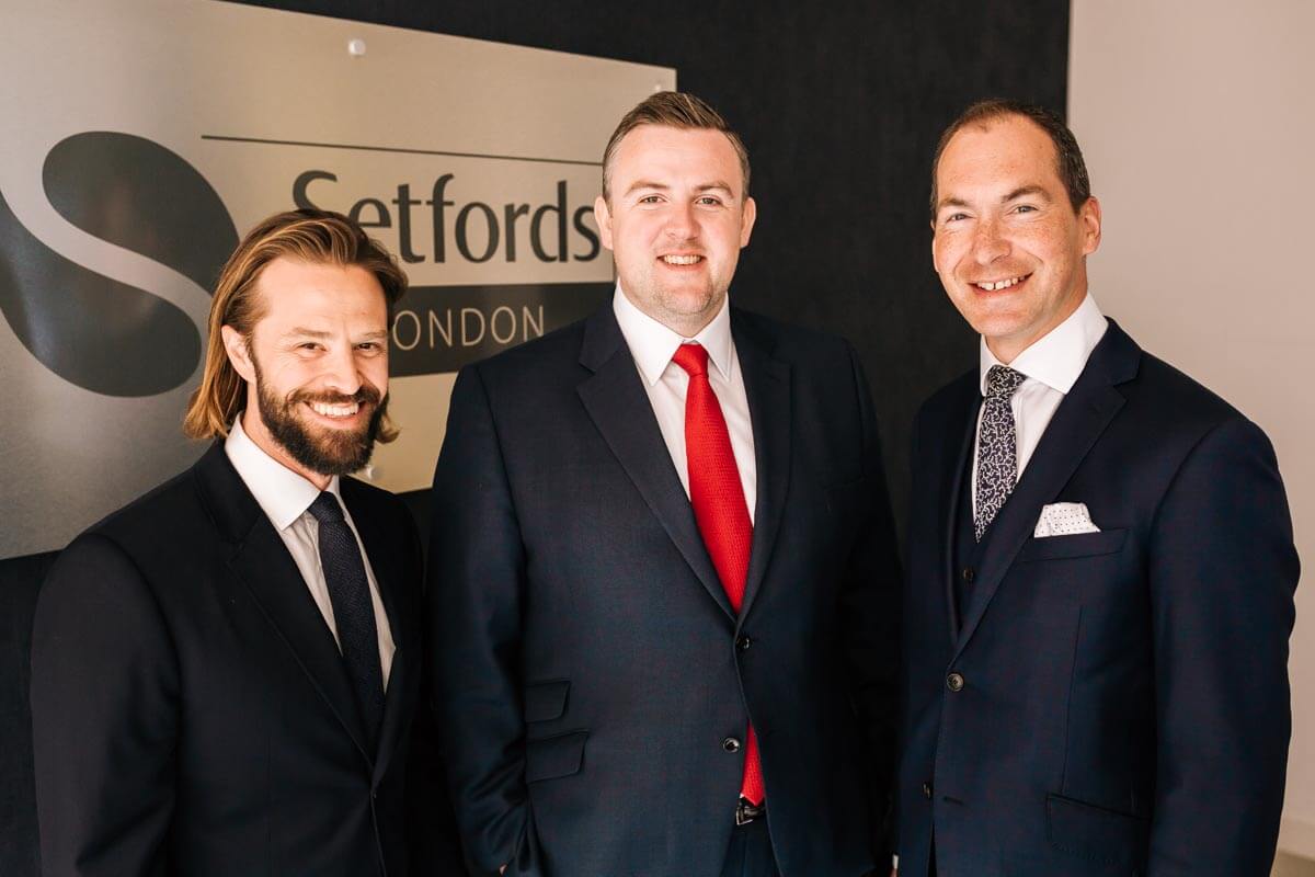 Left to right – CEOs Chris and Guy Setford with Managing Director David Rogers