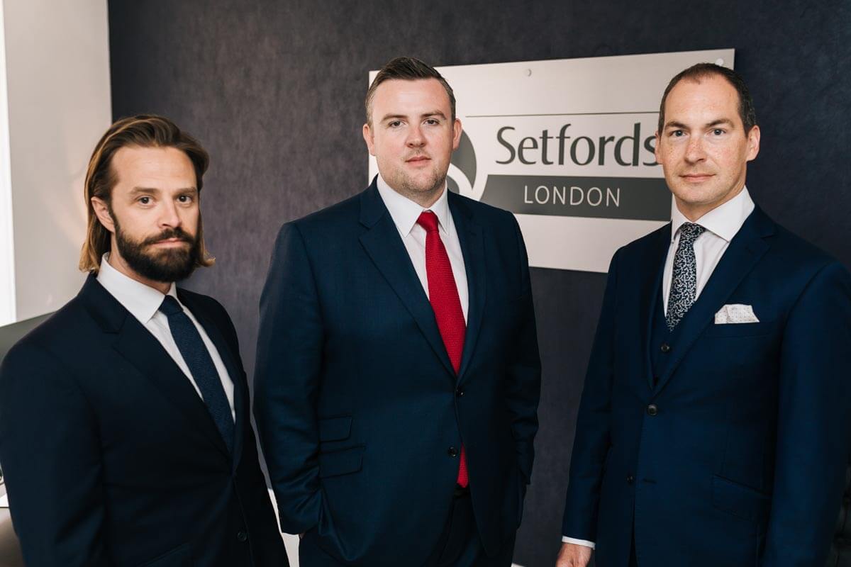 Left to right – CEOs Guy and Chris Setford with Managing Director David Rogers